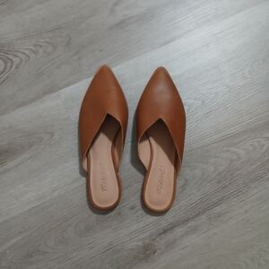 Madewell The Emilia Mule In Leather